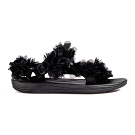 Sandalias mujer perfumadas negras Shelovet velcros negro