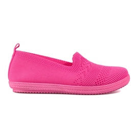 Zapatillas slip-on de mujer de textil Shelovet rosa