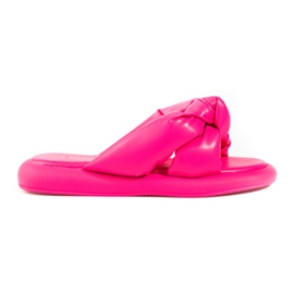 Pantuflas Shelovet rosa para mujer rosado