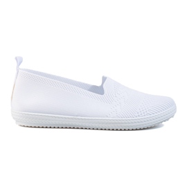 Zapatillas slip-on de mujer de textil Shelovet blanco