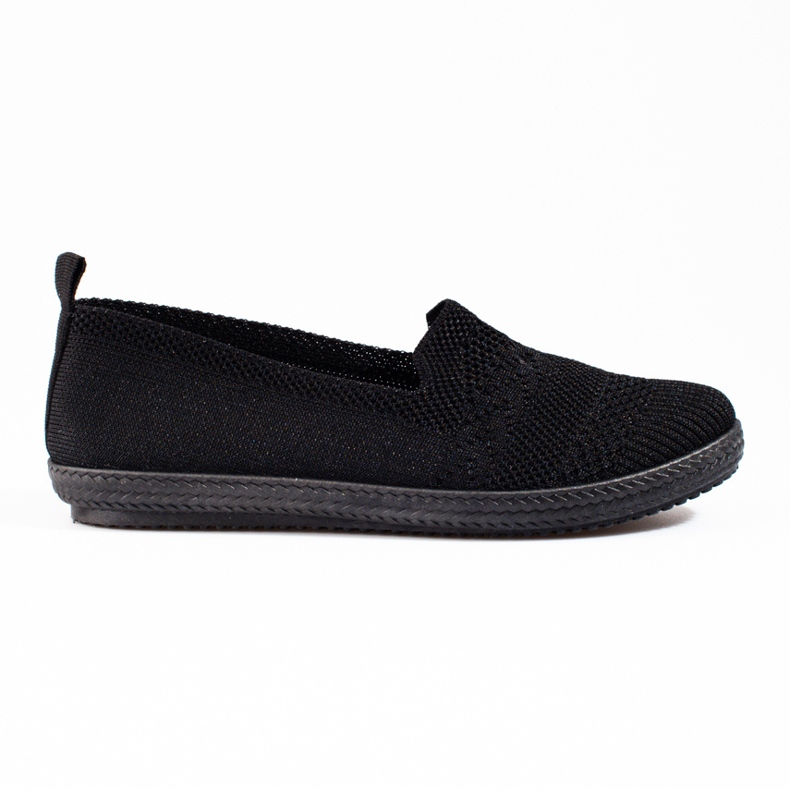 Shelovet zapatillas slip-on de mujer en tejido negro