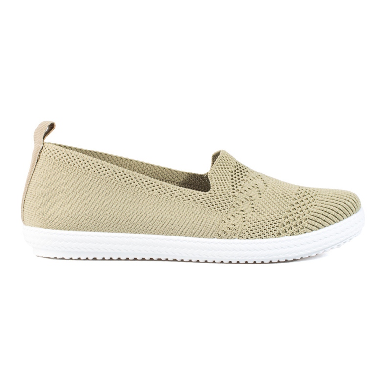 Zapatillas slip-on de mujer de textil Shelovet verde Zapatillas slip-on de mujer de textil Shelovet verde