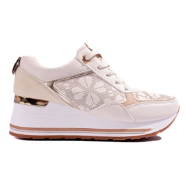Deportivas cuña mujer Shelovet beige