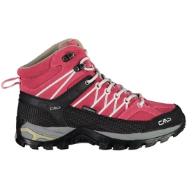Zapatillas CMP Rigel Mid Wp W 3Q1294616HL rojo
