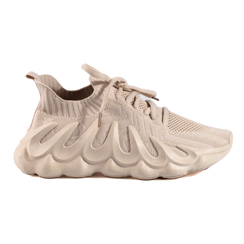 Deportivas de mujer Shelovet de tejido beige