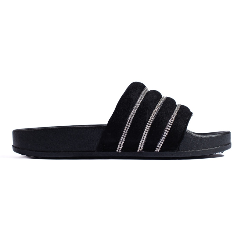 Sandalias de mujer negras con circonitas Shelovet negro