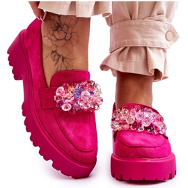 Bestelle Mocasines Mujer Plataforma Adornos Fucsia Brenda rosado Bestelle Mocasines Mujer Plataforma Adornos Fucsia Brenda rosado