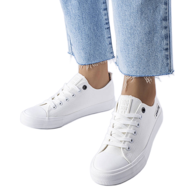 Big Star KK274008 zapatillas de tejido blanco