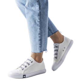 Big Star HH274094 zapatillas blancas sin cordones blanco