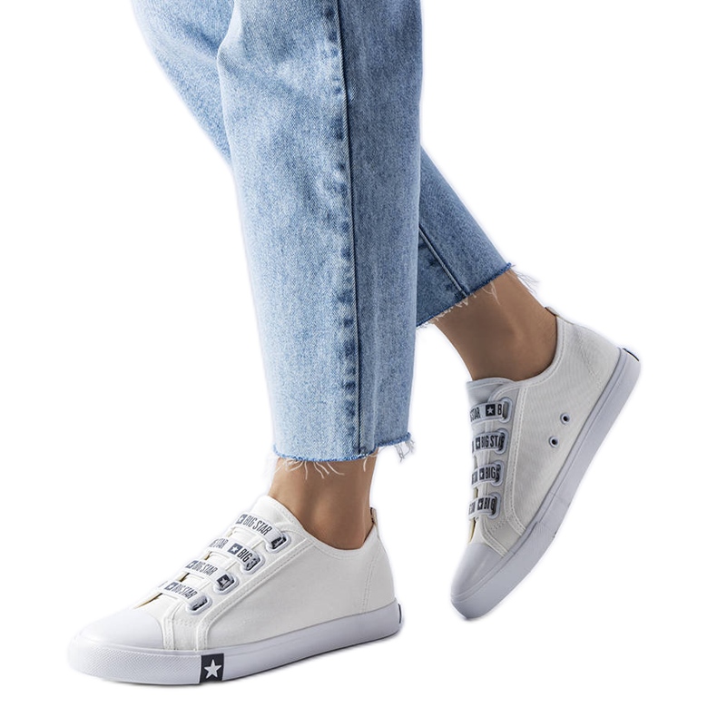 Big Star HH274094 zapatillas blancas sin cordones blanco