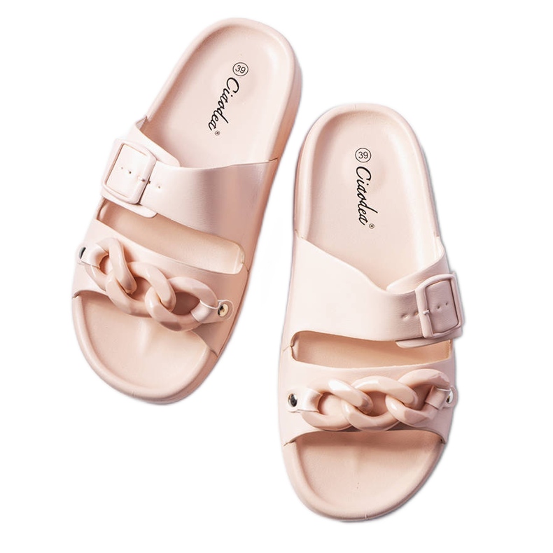 Chanclas Étoile de goma rosa rosado