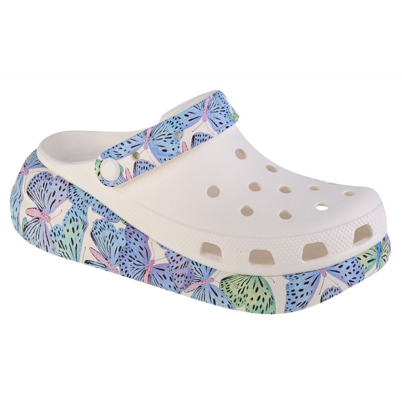 Zuecos Crocs Classic Crush Butterfly Sandal W 208258-94S blanco