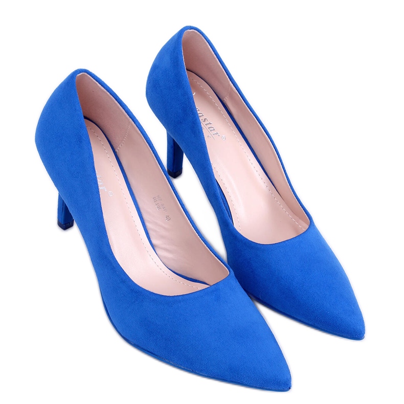 BM Zapatos de salón de mujer clásicos Eurielle Azul