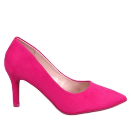 BM Zapatos de salón clásicos de mujer Eurielle Fucsia rosa