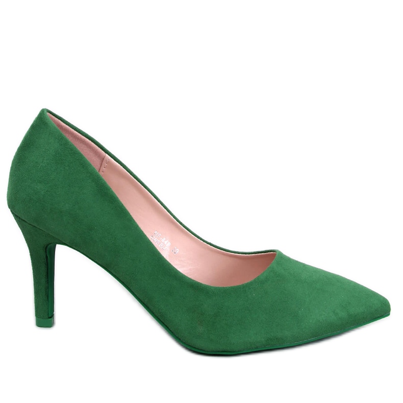 BM Zapatos de salón clásicos de mujer Eurielle Green verde