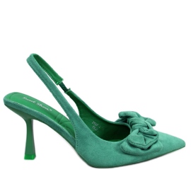 BM Zapatos de tacón abierto Shirley Green verde