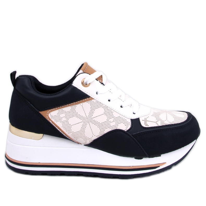 Greer zapatillas negras con cuña negro