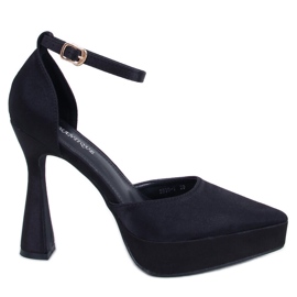 BM Zapatos de salón con plataforma Carlie Black negro