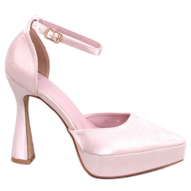 Zapatos de salón con plataforma Carlie Champagne beige