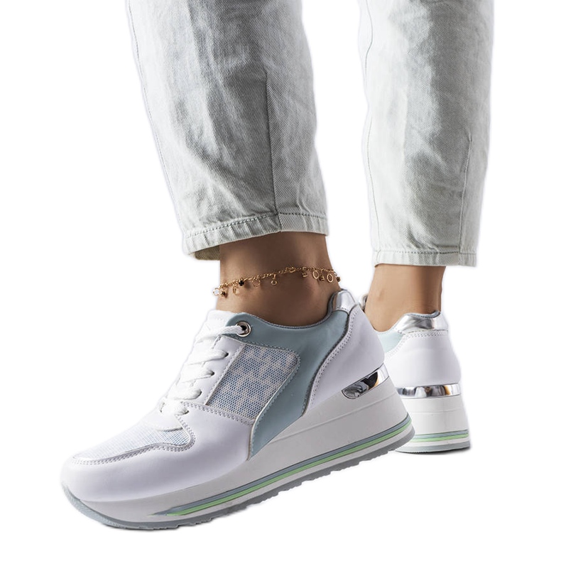 Zapatillas verdes con cuña de Pouliotte Zapatillas verdes con cuña de Pouliotte