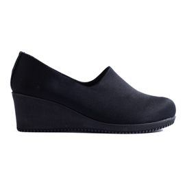 Zapatos de cuña de tela negros de T.Sokolski