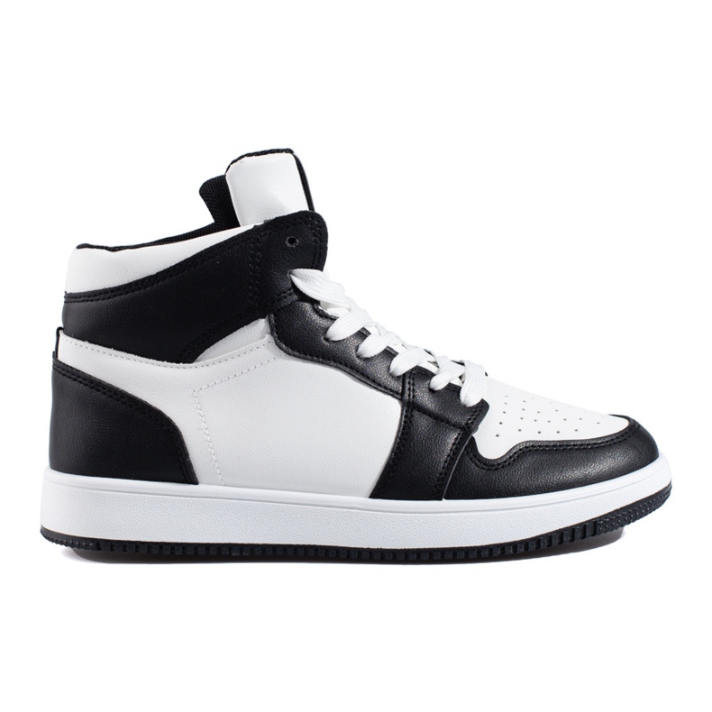 Shelovet zapatillas altas en blanco y negro