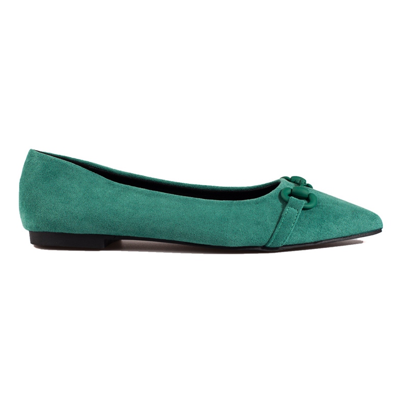 Bailarinas de mujer Shelovet en ante verde