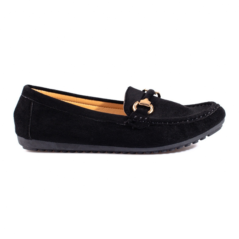 Mocasines de mujer Shelovet en ante negro