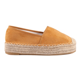 Alpargatas mujer ante Shelovet camel marrón