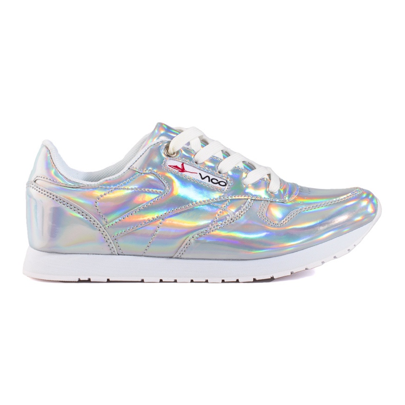 Zapatillas holográficas plateadas Shelovet plata