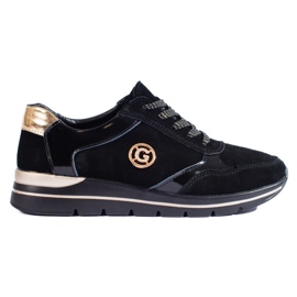 Deportivas Shelovet piel negra negro