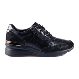 Zapatillas cuña Shelovet negro