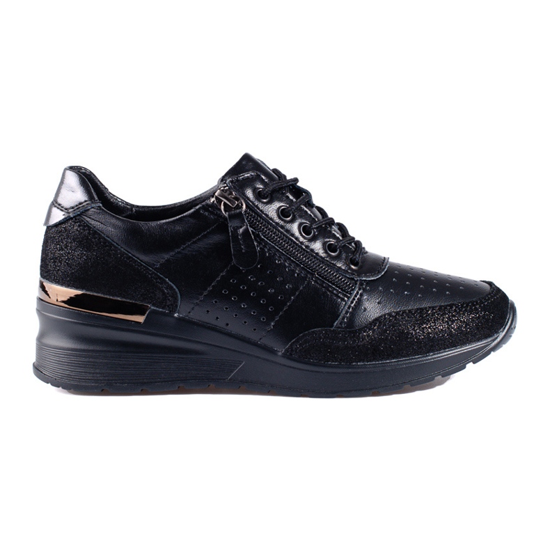 Zapatillas cuña Shelovet negro