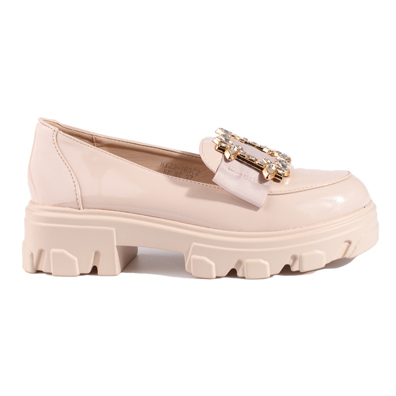 W. Potocki Zapatos mujer beige con hebilla Shelovet W. Potocki Zapatos mujer beige con hebilla Shelovet
