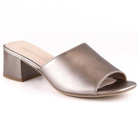 Sandalias de tacón con elástico Sergio Leone W KL317 platino multicolor