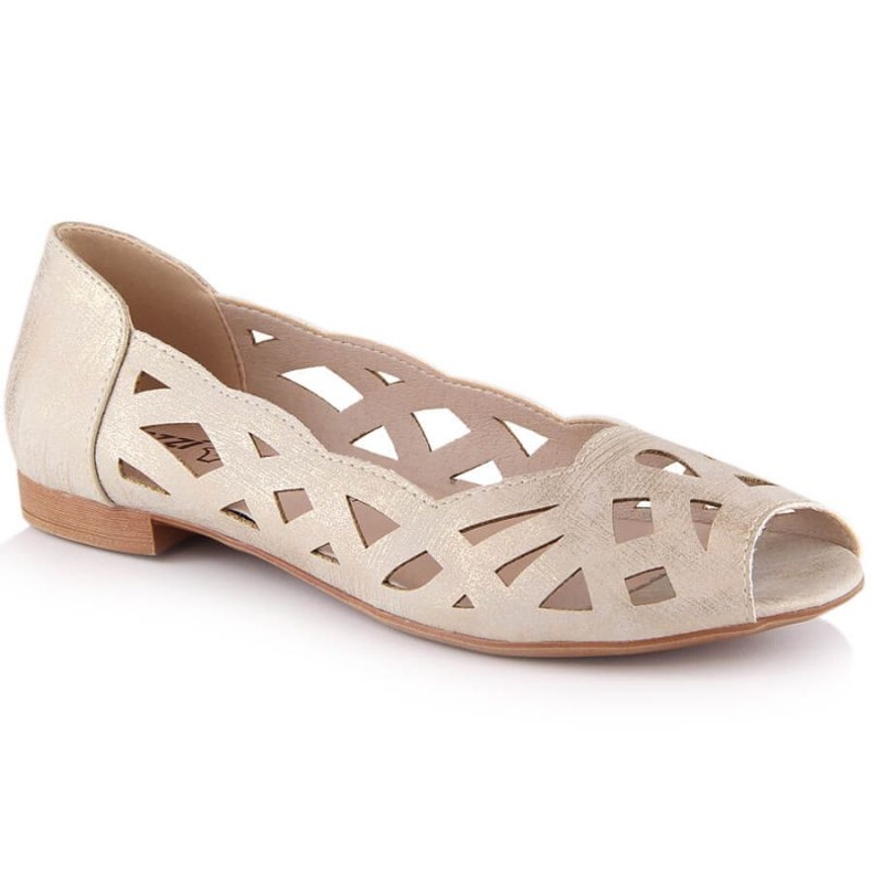 Zapatos calados Jezzi W ASA136-8 dorado