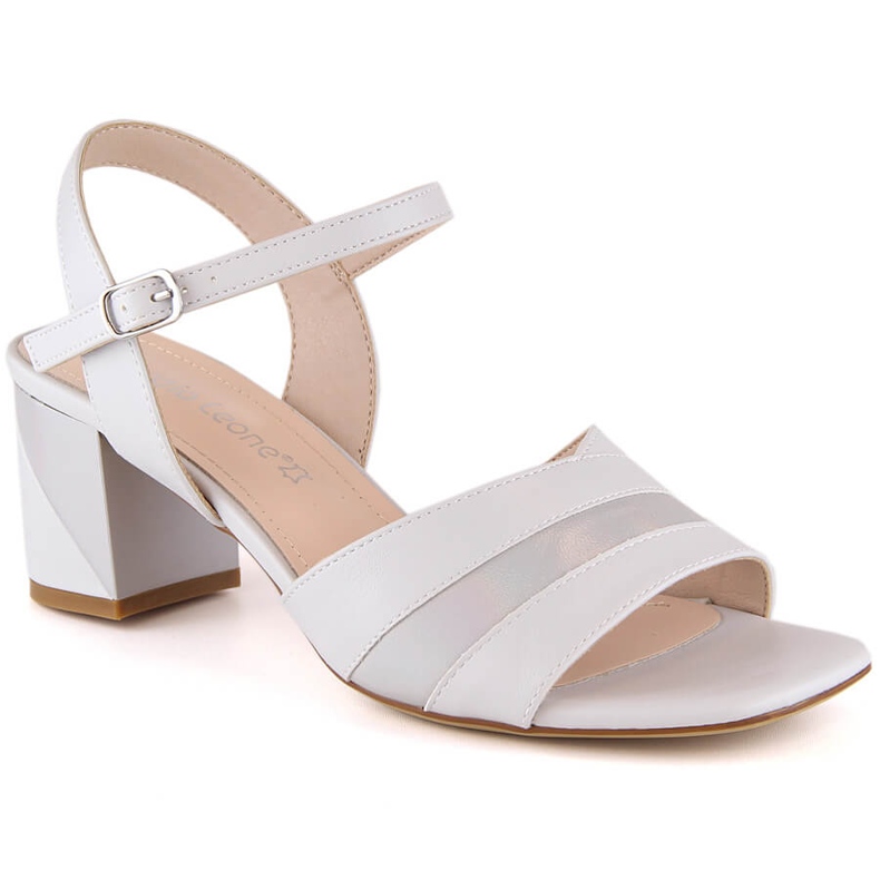 Elegantes sandalias grises de mujer en el puesto Sergio Leone SK897