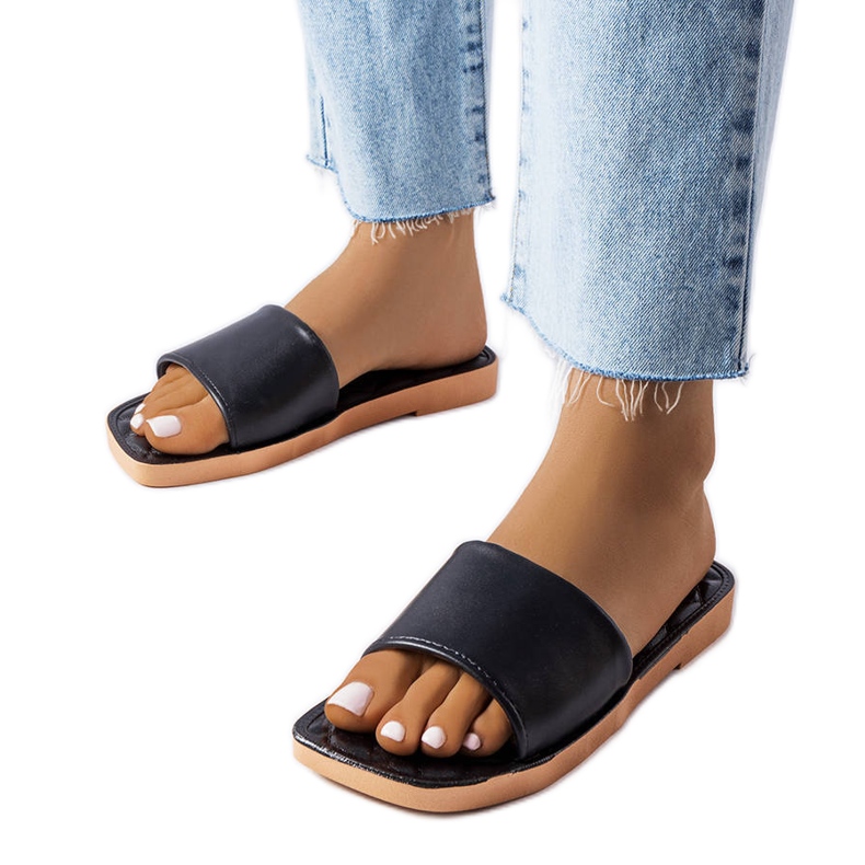 Chanclas de goma negras de Chatigny negro