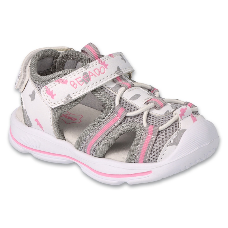 Befado zapatos para niños gris 170P076 blanco