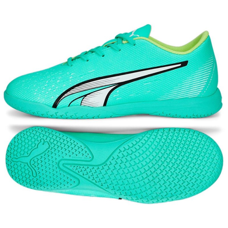 Puma Ultra Play It Jr 107237 01 zapatos de fútbol verde verde Puma Ultra Play It Jr 107237 01 zapatos de fútbol verde verde