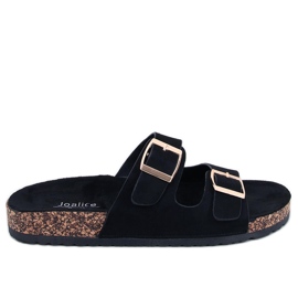 BM Chanclas Byrd de corcho negro
