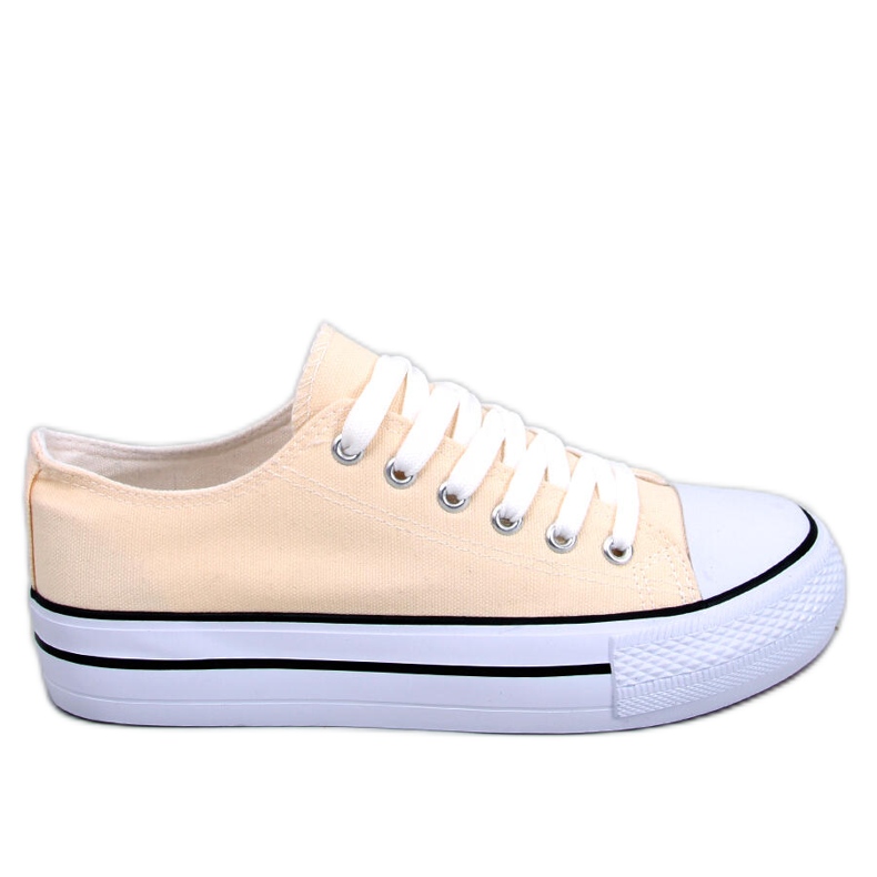 BM Zapatillas clásicas de mujer Fargis Beige