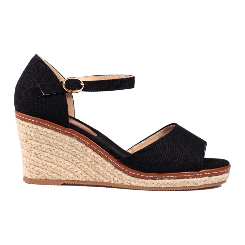 Sandalias de cuña tipo alpargata beige de Shelovet