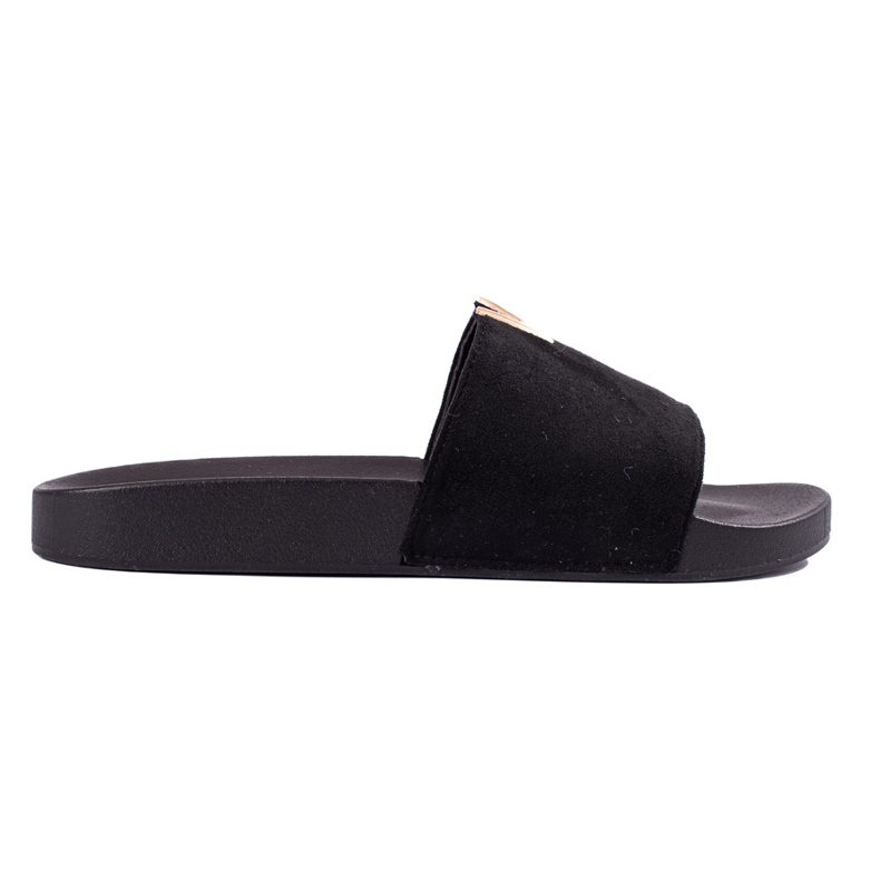 Clásicas zapatillas Shelovet de mujer en ante negro