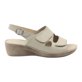 Sandalias mujer cuña Gregors 592 beige