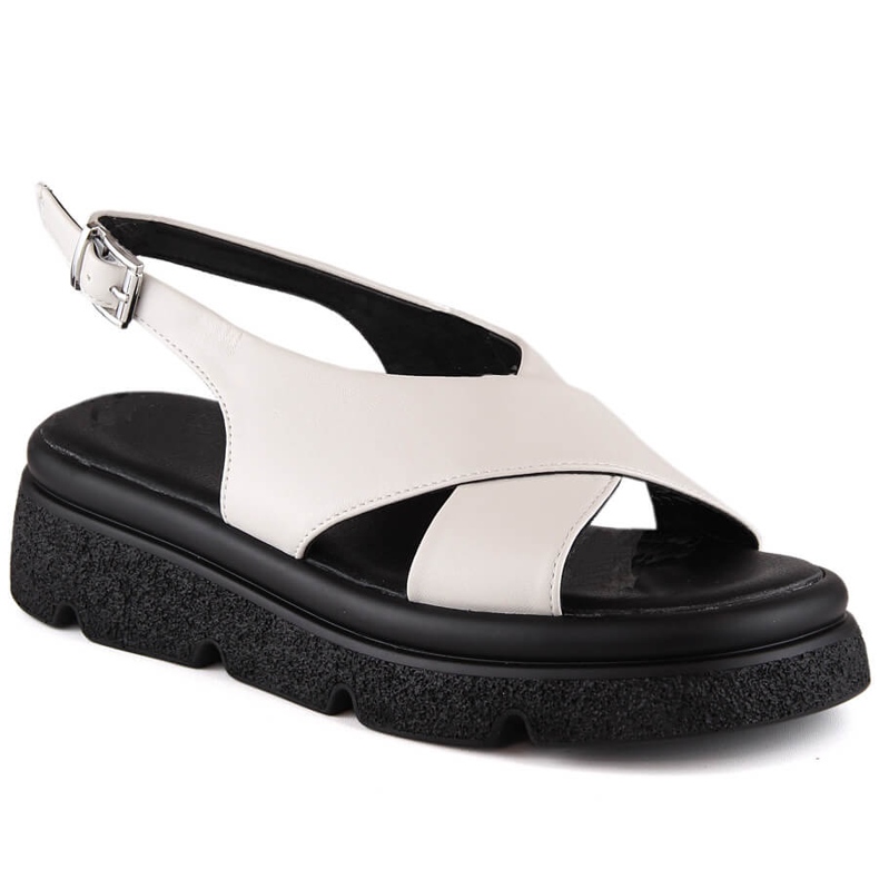 Sandalias mujer plataforma beige Jezzi 5473