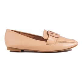Mocasines slip-on mujer Shelovet beige Mocasines slip-on mujer Shelovet beige
