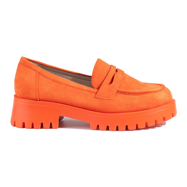 Mocasines naranjas de ante de Shelovet