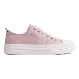 Zapatillas de mujer en la plataforma rosa Big Star LL274970800 rosado