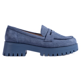 Mocasines Shelovet mujer ante azul marino Mocasines Shelovet mujer ante azul marino